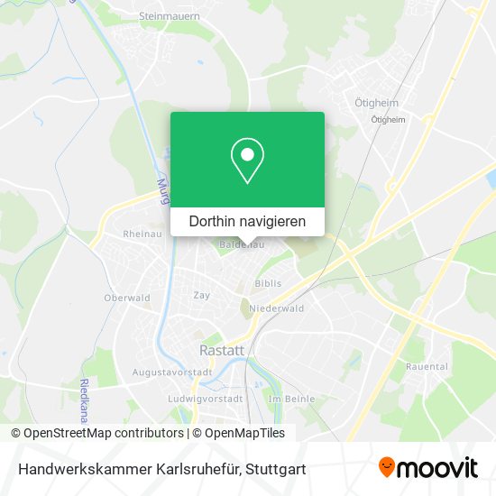 Handwerkskammer Karlsruhefür Karte
