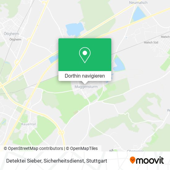 Detektei Sieber, Sicherheitsdienst Karte