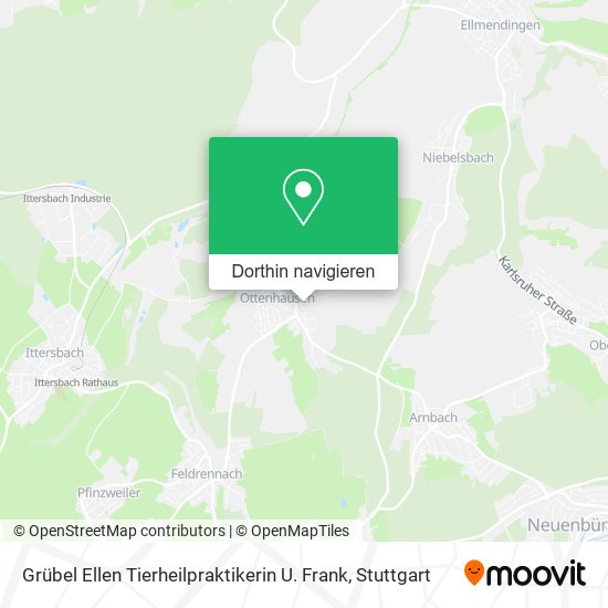 Grübel Ellen Tierheilpraktikerin U. Frank Karte