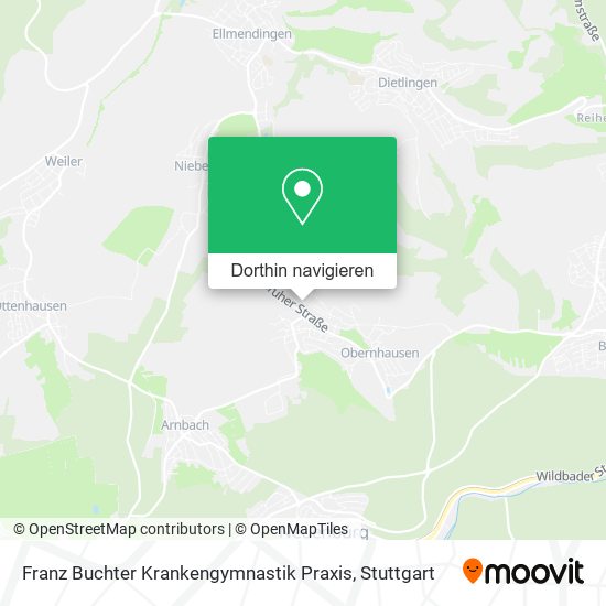 Franz Buchter Krankengymnastik Praxis Karte