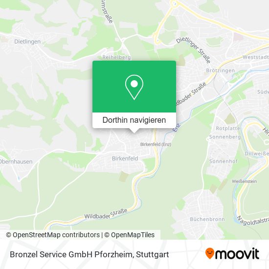 Bronzel Service GmbH Pforzheim Karte