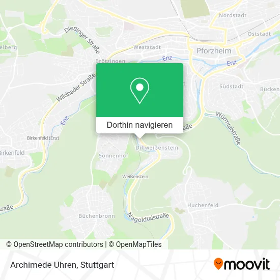 Archimede Uhren Karte