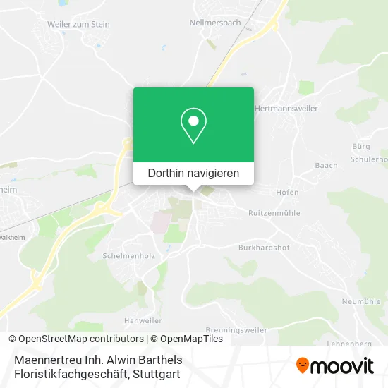 Maennertreu Inh. Alwin Barthels Floristikfachgeschäft Karte