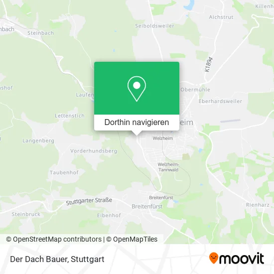 Der Dach Bauer Karte