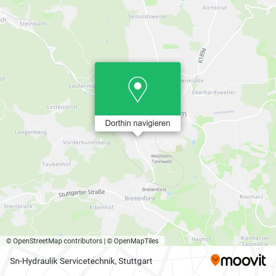 Sn-Hydraulik Servicetechnik Karte