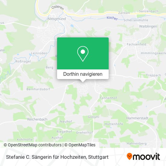 Stefanie C. Sängerin für Hochzeiten Karte