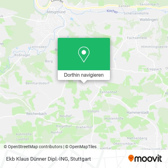 Ekb Klaus Dünner Dipl.-ING Karte