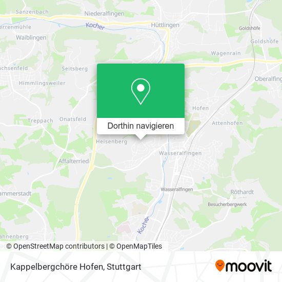 Kappelbergchöre Hofen Karte