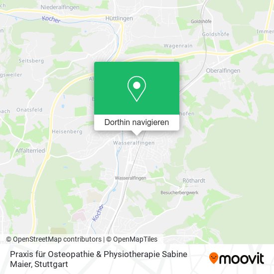 Praxis für Osteopathie & Physiotherapie Sabine Maier Karte