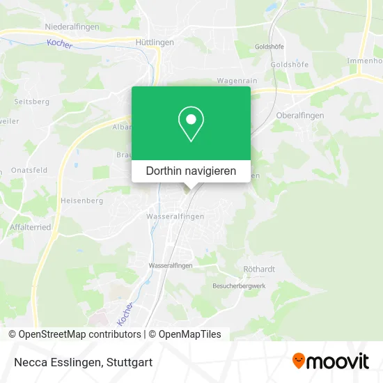Necca Esslingen Karte