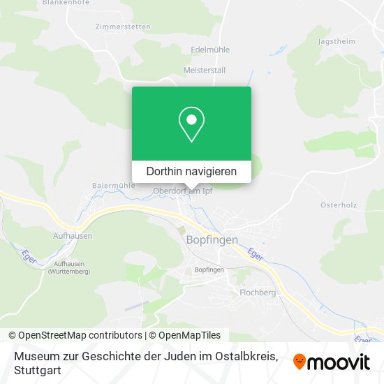 Museum zur Geschichte der Juden im Ostalbkreis Karte