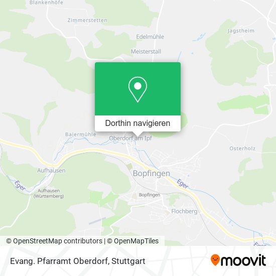 Evang. Pfarramt Oberdorf Karte