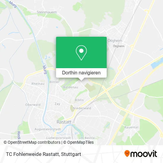 TC Fohlenweide Rastatt Karte