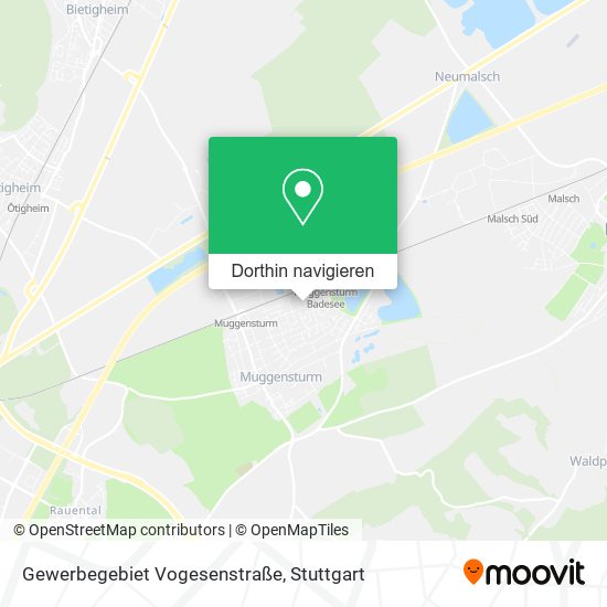 Gewerbegebiet Vogesenstraße Karte