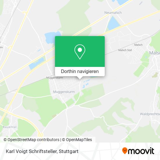 Karl Voigt Schriftsteller Karte