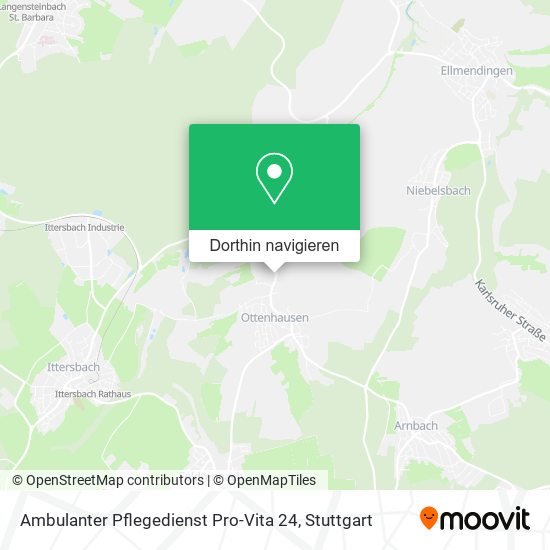 Ambulanter Pflegedienst Pro-Vita 24 Karte