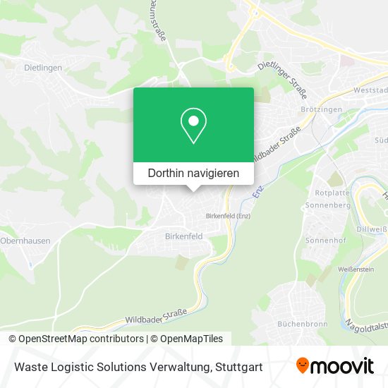 Waste Logistic Solutions Verwaltung Karte