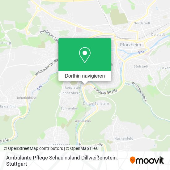 Ambulante Pflege Schauinsland Dillweißenstein Karte