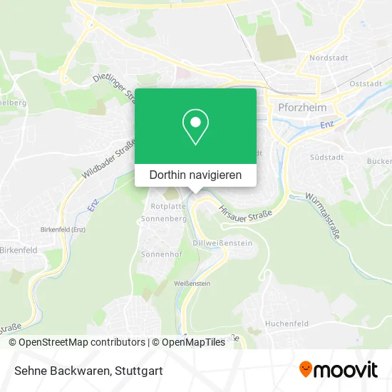 Sehne Backwaren Karte