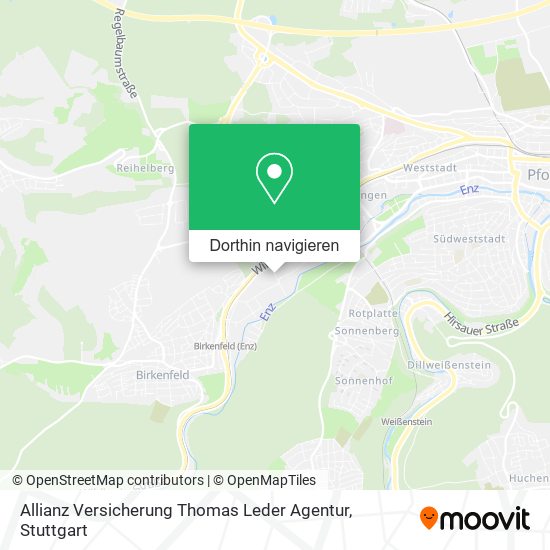 Allianz Versicherung Thomas Leder Agentur Karte