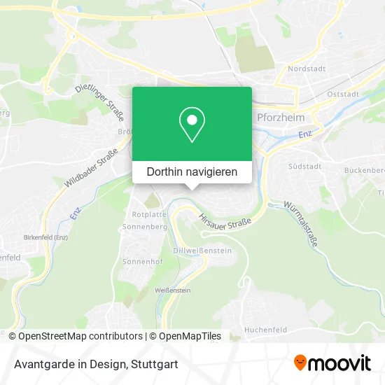 Avantgarde in Design Karte