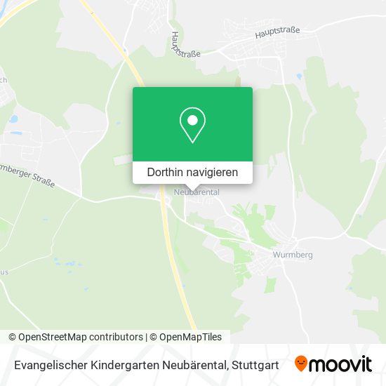 Evangelischer Kindergarten Neubärental Karte