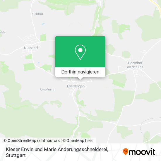 Kieser Erwin und Marie Änderungsschneiderei Karte