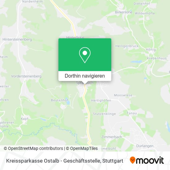 Kreissparkasse Ostalb - Geschäftsstelle Karte