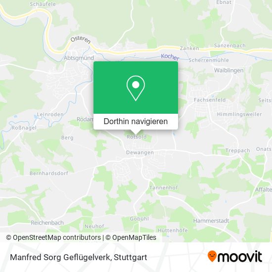 Manfred Sorg Geflügelverk Karte