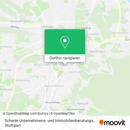 Scherer Unternehmens- und Immobilienberatungs Karte