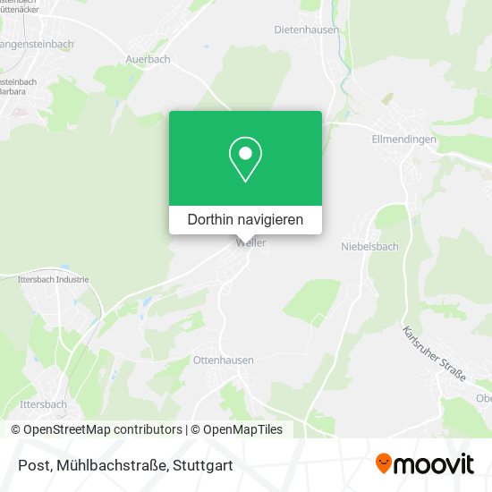Post, Mühlbachstraße Karte