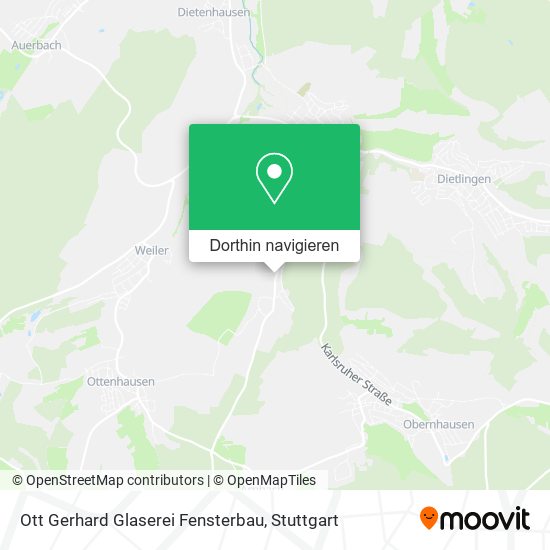 Ott Gerhard Glaserei Fensterbau Karte