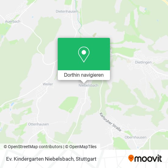 Ev. Kindergarten Niebelsbach Karte