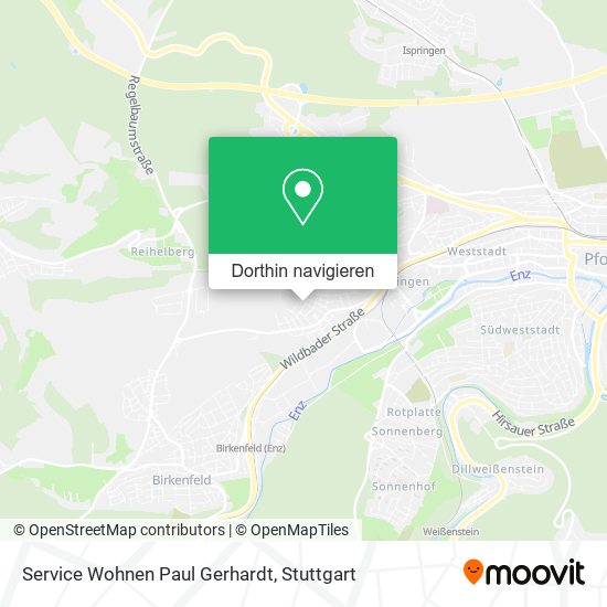 Service Wohnen Paul Gerhardt Karte