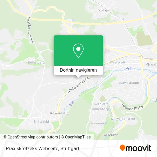 Praxiskretzeks Webseite Karte