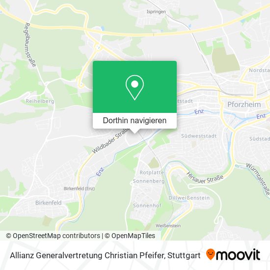 Allianz Generalvertretung Christian Pfeifer Karte