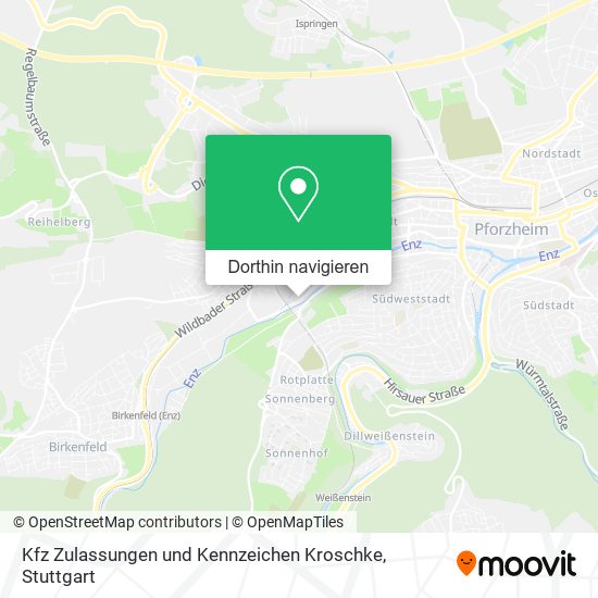 Kfz Zulassungen und Kennzeichen Kroschke Karte