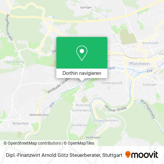 Dipl.-Finanzwirt Arnold Götz Steuerberater Karte