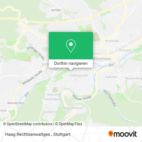 Haag Rechtsanwaltges. Karte