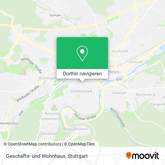 Geschäfts- und Wohnhaus Karte