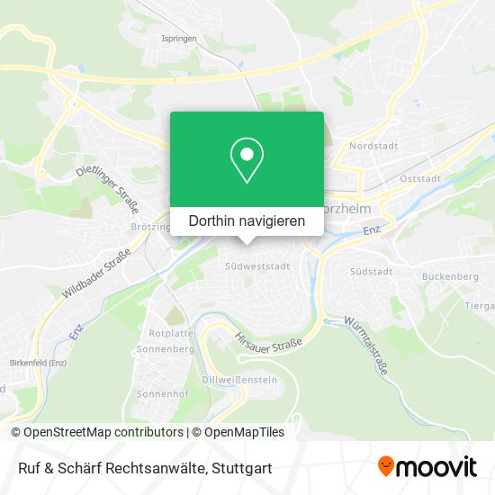 Ruf & Schärf Rechtsanwälte Karte