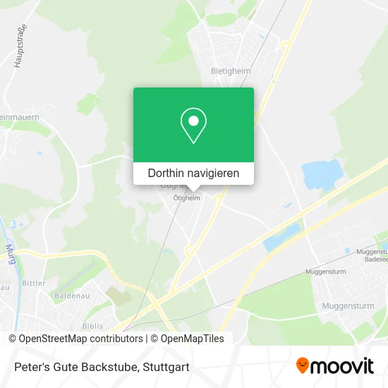 Peter's Gute Backstube Karte