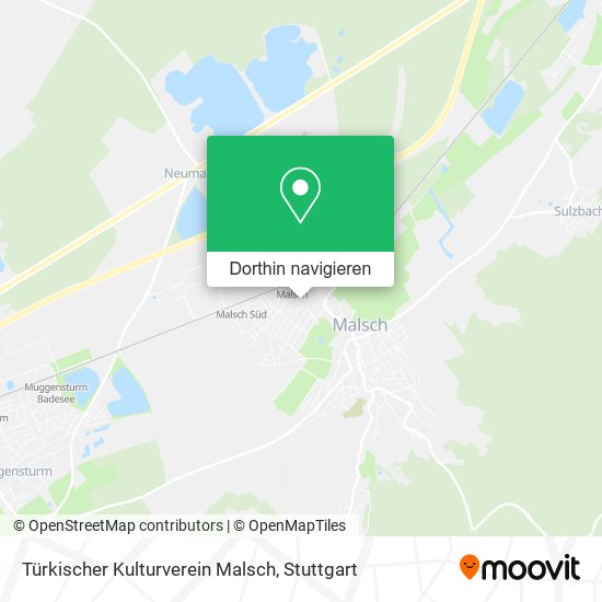 Türkischer Kulturverein Malsch Karte