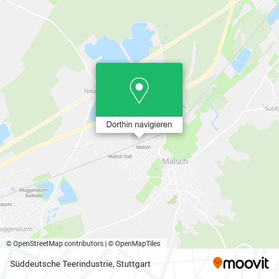 Süddeutsche Teerindustrie Karte