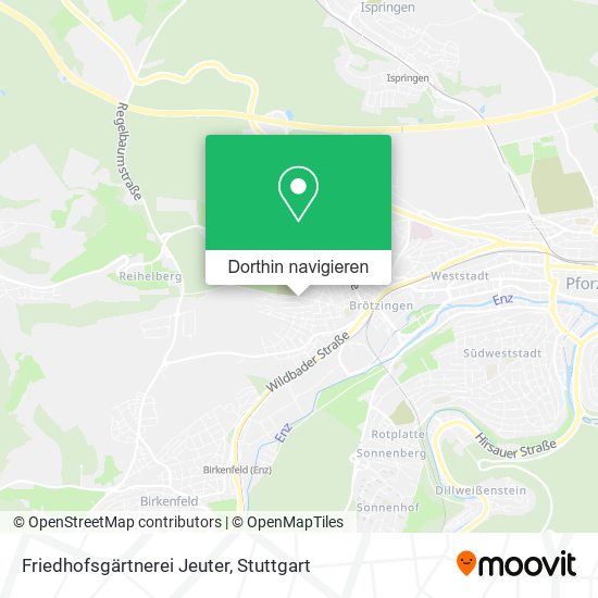 Friedhofsgärtnerei Jeuter Karte