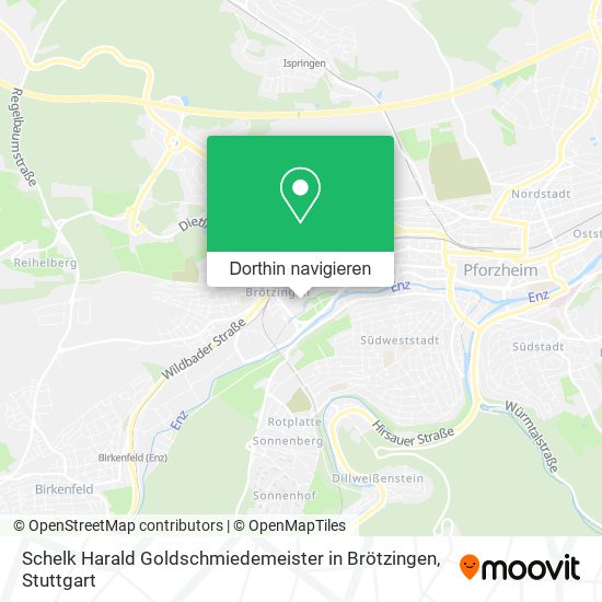 Schelk Harald Goldschmiedemeister in Brötzingen Karte