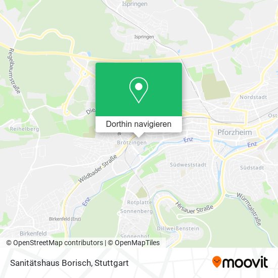 Sanitätshaus Borisch Karte
