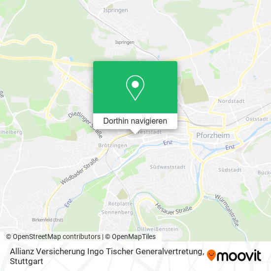 Allianz Versicherung Ingo Tischer Generalvertretung Karte