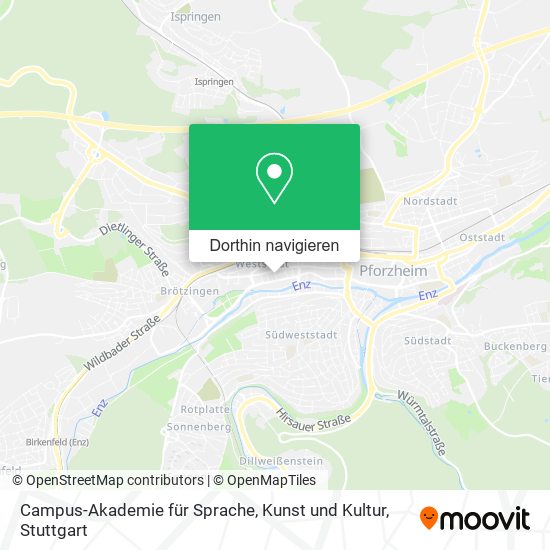 Campus-Akademie für Sprache, Kunst und Kultur Karte