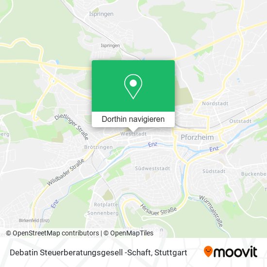 Debatin Steuerberatungsgesell -Schaft Karte